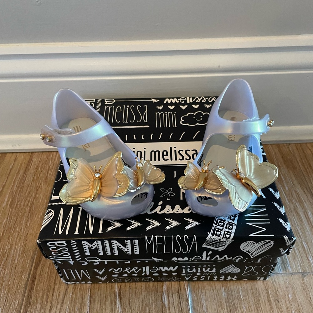 Mini melissa butterfly shoes